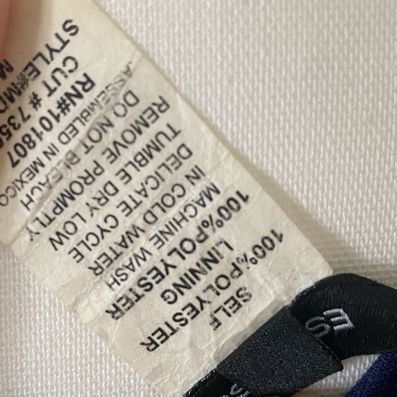 Navy dress with chevron patterned print - Picture 4 of 6